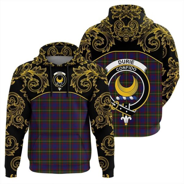 Durie Clan Hoodie, Scottish Tartan Durie Clans Hoodie Empire Style