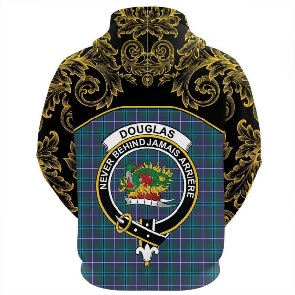 Douglas Modern Clan Hoodie, Scottish Tartan Douglas Modern Clans Hoodie Empire Style - Image 3