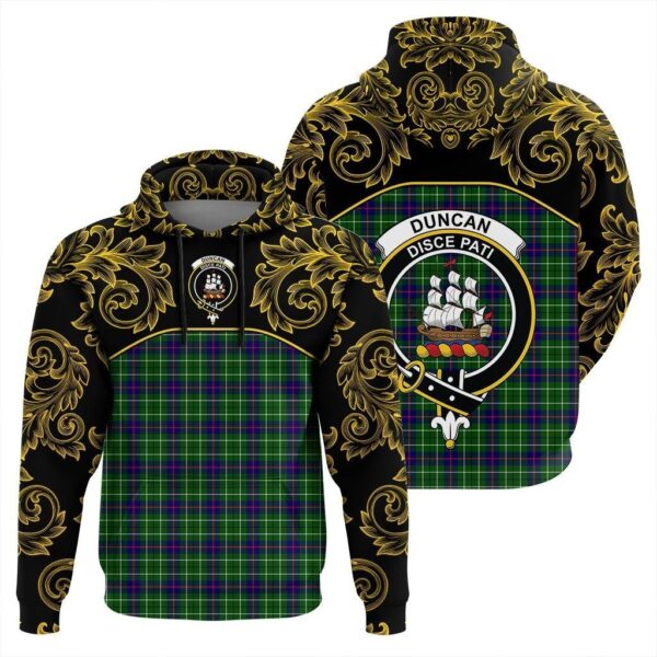 Duncan Modern Clan Hoodie, Scottish Tartan Duncan Modern Clans Hoodie Empire Style