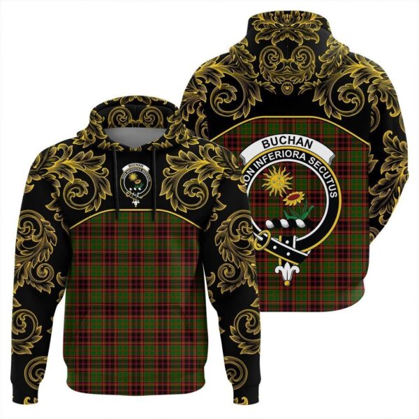 Buchan Modern Clan Hoodie, Scottish Tartan Buchan Modern Clans Hoodie Empire Style