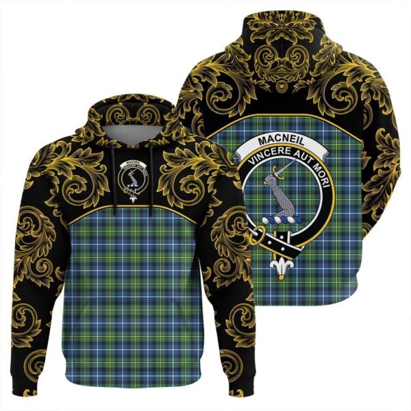 MacNeill of Barra Ancient Clan Hoodie, Scottish Tartan MacNeill of Barra Ancient Clans Hoodie Empire Style