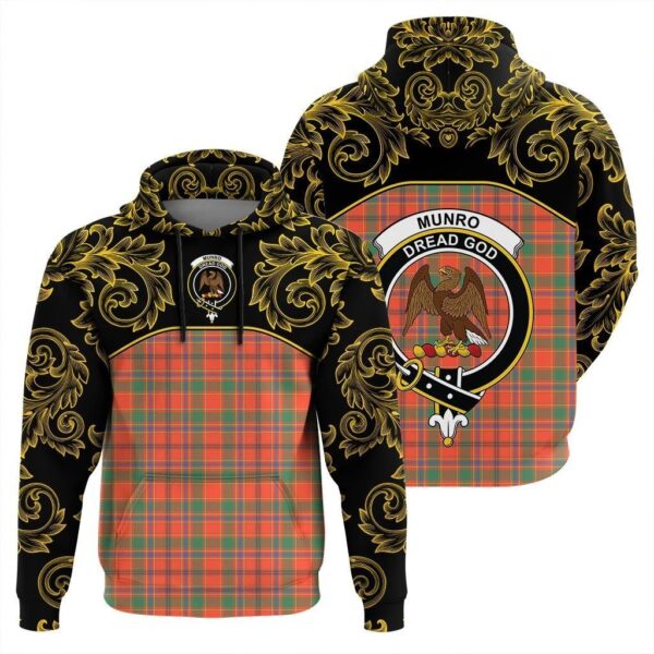 Munro Ancient Clan Hoodie, Scottish Tartan Munro Ancient Clans Hoodie Empire Style