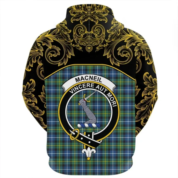 MacNeill of Barra Ancient Clan Hoodie, Scottish Tartan MacNeill of Barra Ancient Clans Hoodie Empire Style - Image 3