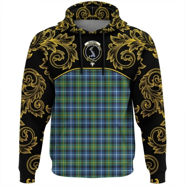 MacNeill of Barra Ancient Clan Hoodie, Scottish Tartan MacNeill of Barra Ancient Clans Hoodie Empire Style - Image 2