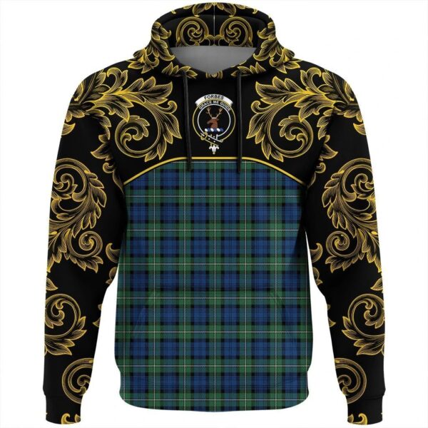 Forbes Ancient Clan Hoodie, Scottish Tartan Forbes Ancient Clans Hoodie Empire Style - Image 2