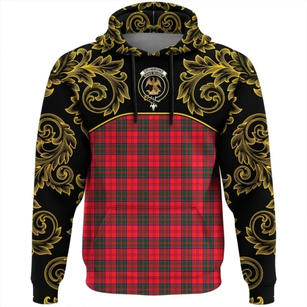 Drummond Modern Clan Hoodie, Scottish Tartan Drummond Modern Clans Hoodie Empire Style - Image 2