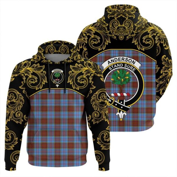 Anderson Modern Clan Hoodie, Scottish Tartan Anderson Modern Clans Hoodie Empire Style