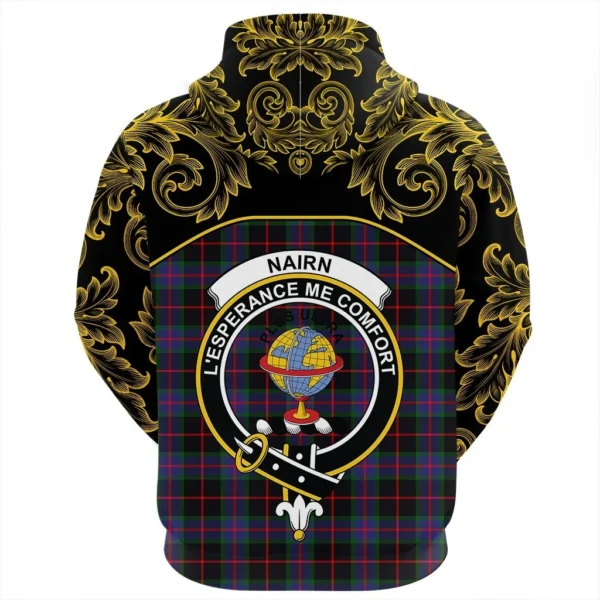 Nairn Clan Hoodie, Scottish Tartan Nairn Clans Hoodie Empire Style - Image 3