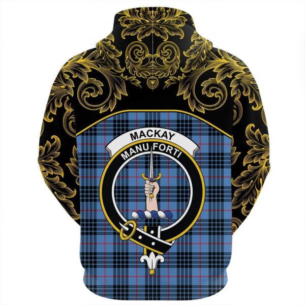 MacKay Blue Clan Hoodie, Scottish Tartan MacKay Blue Clans Hoodie Empire Style - Image 3