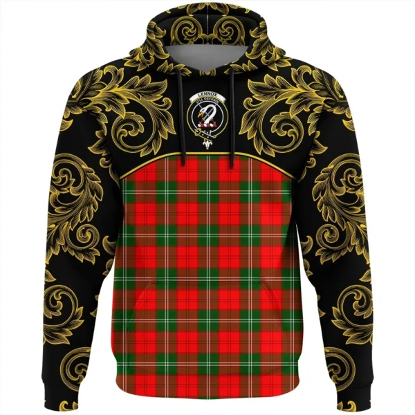 Lennox Modern Clan Hoodie, Scottish Tartan Lennox Modern Clans Hoodie Empire Style - Image 2