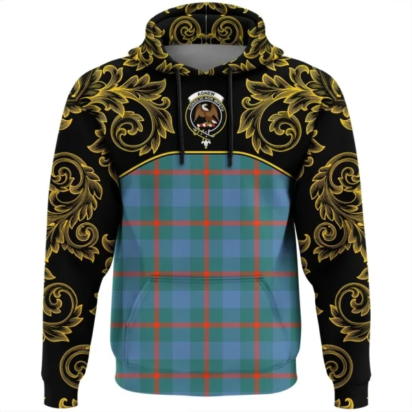 Agnew Ancient Clan Hoodie, Scottish Tartan Agnew Ancient Clans Hoodie Empire Style - Image 2