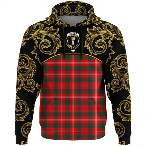 Chisholm Modern Clan Hoodie, Scottish Tartan Chisholm Modern Clans Hoodie Empire Style - Image 2