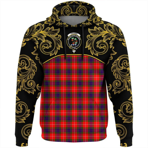 Fraser Modern Clan Hoodie, Scottish Tartan Fraser Modern Clans Hoodie Empire Style - Image 2