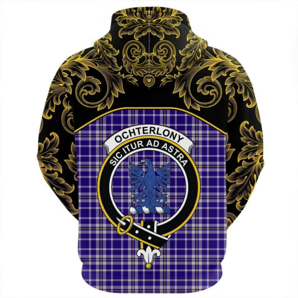 Ochterlony Clan Hoodie, Scottish Tartan Ochterlony Clans Hoodie Empire Style - Image 3