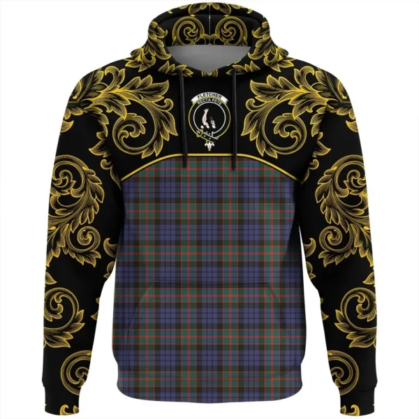 Fletcher of Dunans Clan Hoodie, Scottish Tartan Fletcher of Dunans Clans Hoodie Empire Style - Image 2