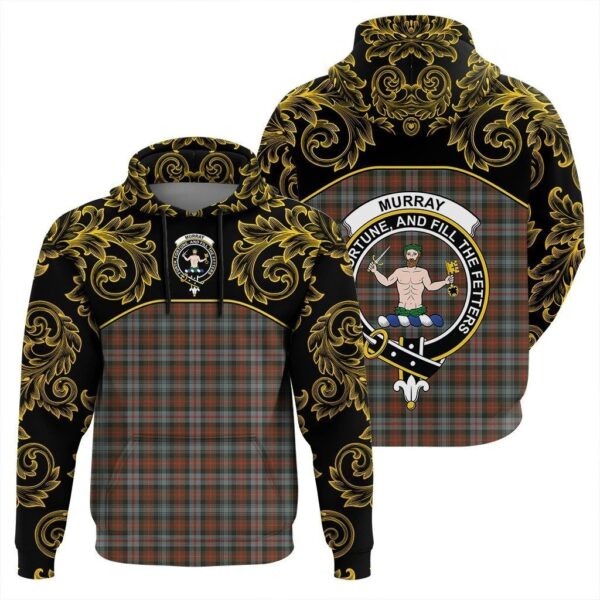 Murray of Atholl Weathered Clan Hoodie, Scottish Tartan Murray of Atholl Weathered Clans Hoodie Empire Style