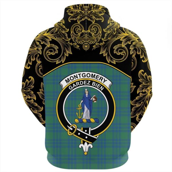 Montgomery Ancient Clan Hoodie, Scottish Tartan Montgomery Ancient Clans Hoodie Empire Style - Image 3