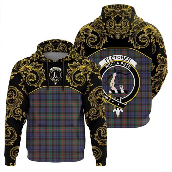 Fletcher of Dunans Clan Hoodie, Scottish Tartan Fletcher of Dunans Clans Hoodie Empire Style