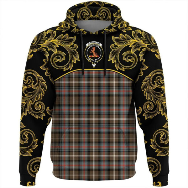 Sutherland Weathered Clan Hoodie, Scottish Tartan Sutherland Weathered Clans Hoodie Empire Style - Image 2