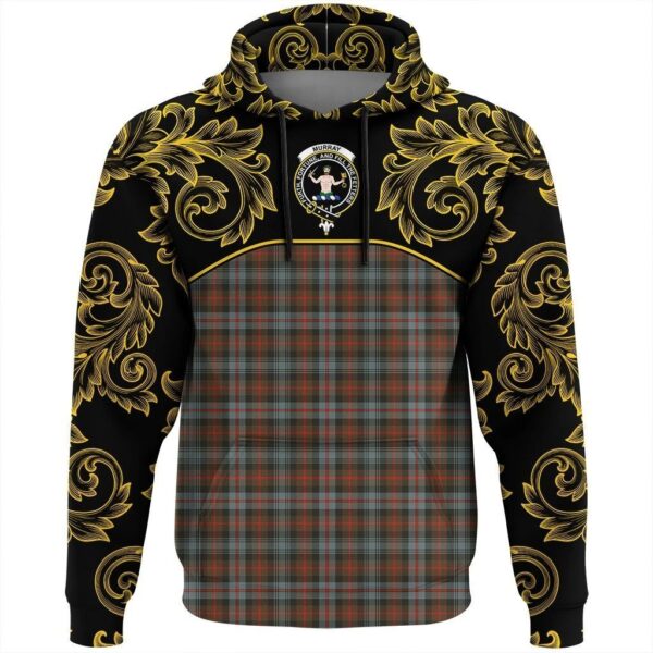 Murray of Atholl Weathered Clan Hoodie, Scottish Tartan Murray of Atholl Weathered Clans Hoodie Empire Style - Image 2