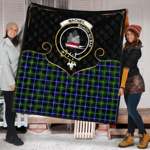 MacNeil of Barra Modern Clan Quilt, Scottish Tartan MacNeil of Barra Modern Clans Premium Quilt Cherish Style - Image 2