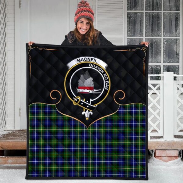 MacNeil of Barra Modern Clan Quilt, Scottish Tartan MacNeil of Barra Modern Clans Premium Quilt Cherish Style