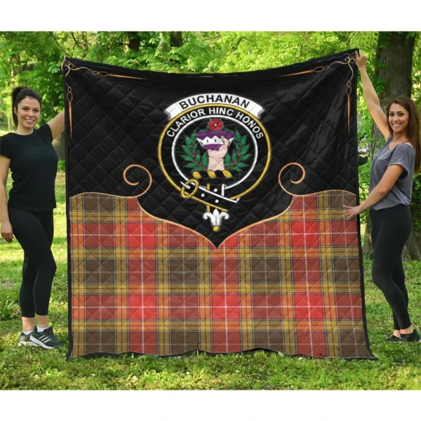 Buchanan Old Set Weathered Clan Quilt, Scottish Tartan Buchanan Old Set Weathered Clans Premium Quilt Cherish Style - Image 3