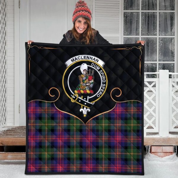 MacLennan Clan Quilt, Scottish Tartan MacLennan Clans Premium Quilt Cherish Style