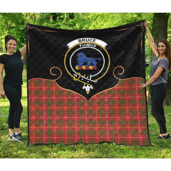 Bruce Modern Clan Quilt, Scottish Tartan Bruce Modern Clans Premium Quilt Cherish Style - Image 3