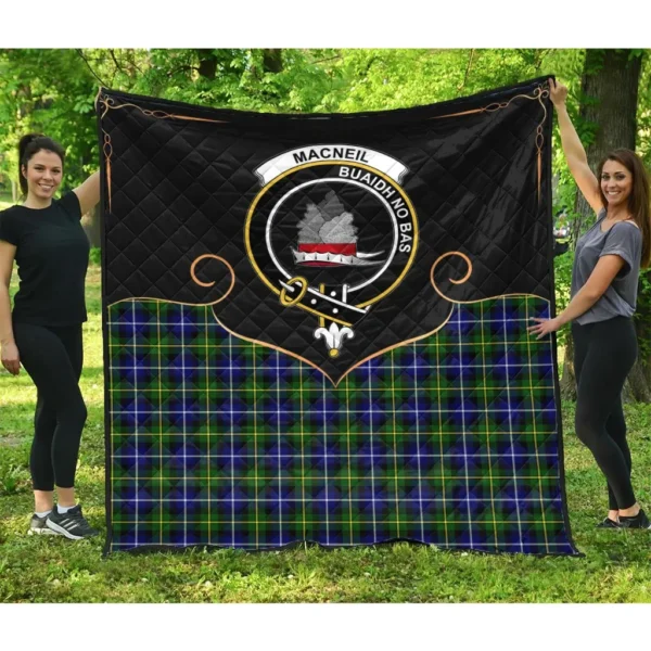 MacNeil of Barra Modern Clan Quilt, Scottish Tartan MacNeil of Barra Modern Clans Premium Quilt Cherish Style - Image 3