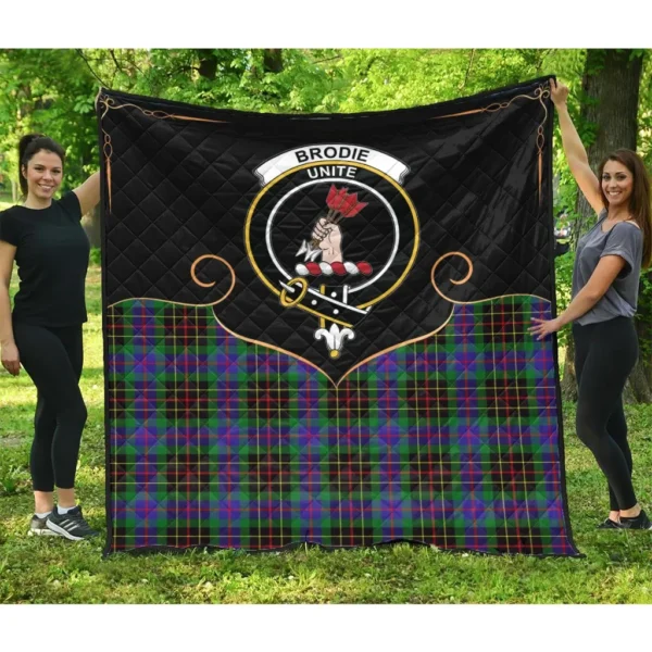 Brodie Hunting Modern Clan Quilt, Scottish Tartan Brodie Hunting Modern Clans Premium Quilt Cherish Style - Image 3