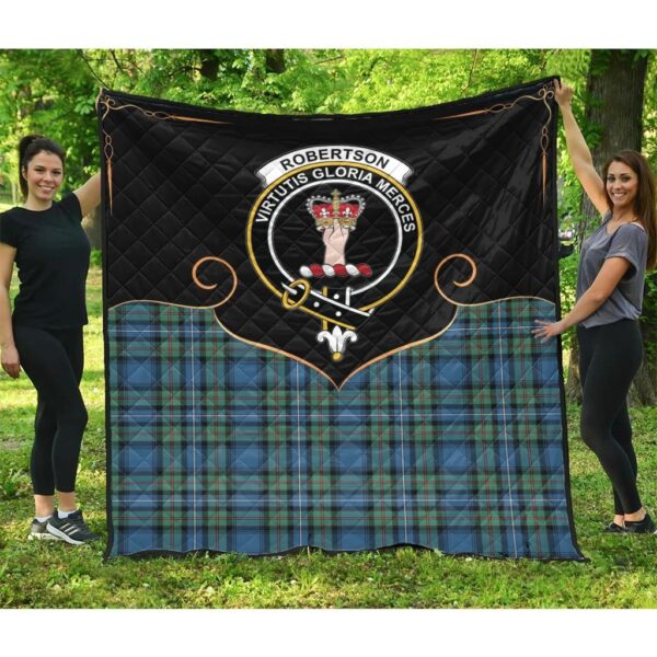 Robertson Hunting Ancient Clan Quilt, Scottish Tartan Robertson Hunting Ancient Clans Premium Quilt Cherish Style - Image 3