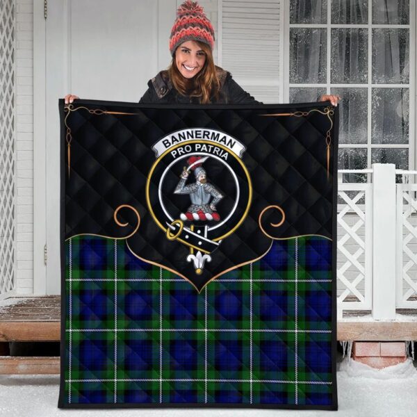 Bannerman Clan Quilt, Scottish Tartan Bannerman Clans Premium Quilt Cherish Style