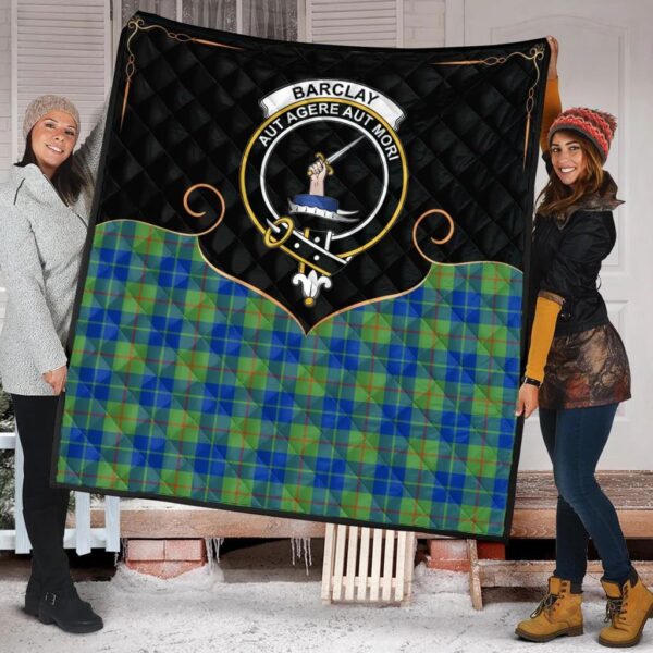 Barclay Hunting Ancient Clan Quilt, Scottish Tartan Barclay Hunting Ancient Clans Premium Quilt Cherish Style - Image 2