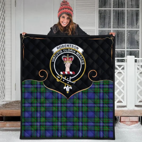 Robertson Hunting Modern Clan Quilt, Scottish Tartan Robertson Hunting Modern Clans Premium Quilt Cherish Style