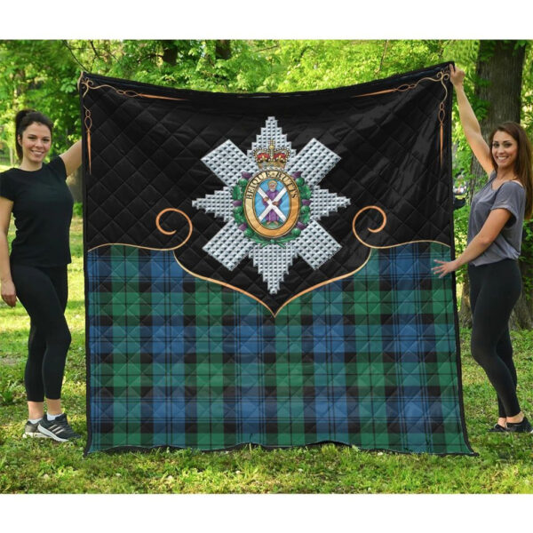 Blackwatch Ancient Clan Quilt, Scottish Tartan Blackwatch Ancient Clans Premium Quilt Cherish Style - Image 3