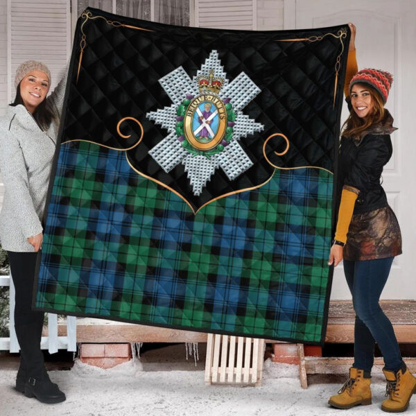 Blackwatch Ancient Clan Quilt, Scottish Tartan Blackwatch Ancient Clans Premium Quilt Cherish Style - Image 2