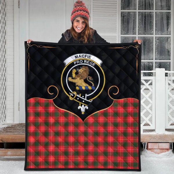 MacFie Clan Quilt, Scottish Tartan MacFie Clans Premium Quilt Cherish Style