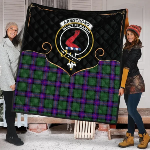 Armstrong Modern Clan Quilt, Scottish Tartan Armstrong Modern Clans Premium Quilt Cherish Style - Image 2