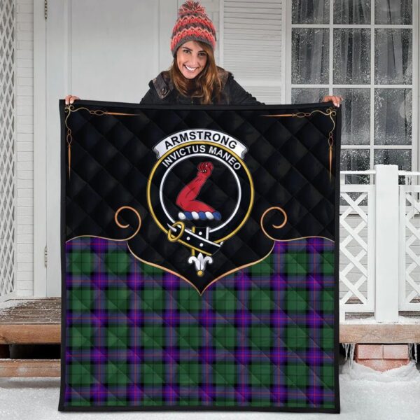 Armstrong Modern Clan Quilt, Scottish Tartan Armstrong Modern Clans Premium Quilt Cherish Style