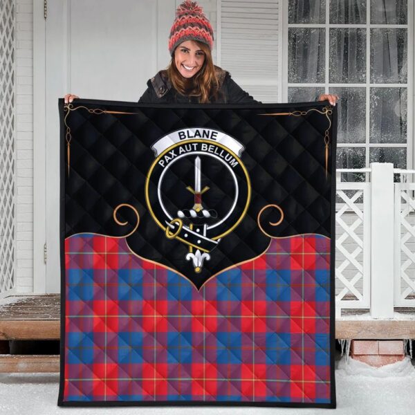 Blane Clan Quilt, Scottish Tartan Blane Clans Premium Quilt Cherish Style