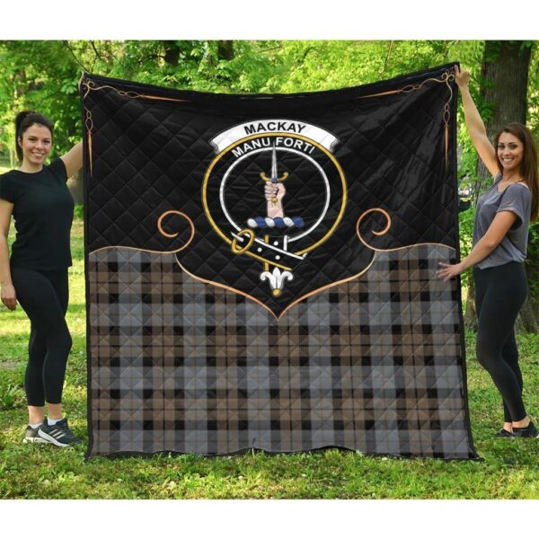 MacKay Weathered Clan Quilt, Scottish Tartan MacKay Weathered Clans Premium Quilt Cherish Style - Image 3