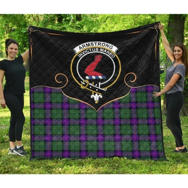 Armstrong Modern Clan Quilt, Scottish Tartan Armstrong Modern Clans Premium Quilt Cherish Style - Image 3