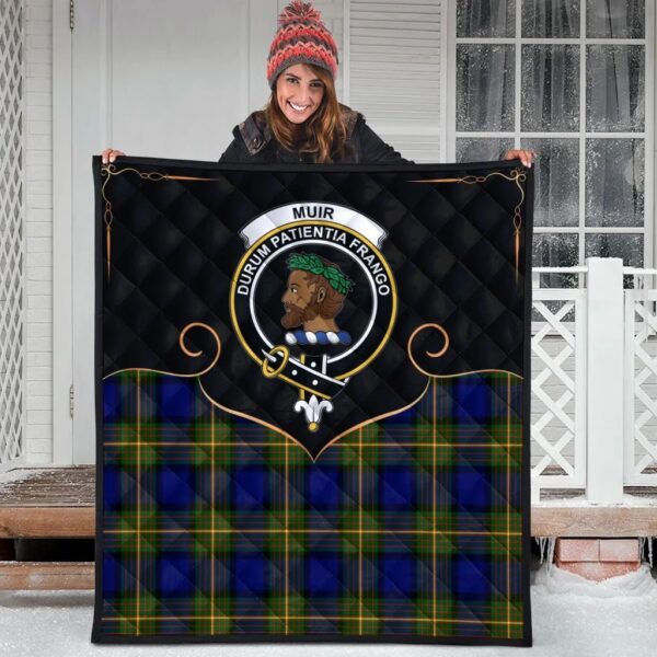 Muir Clan Quilt, Scottish Tartan Muir Clans Premium Quilt Cherish Style