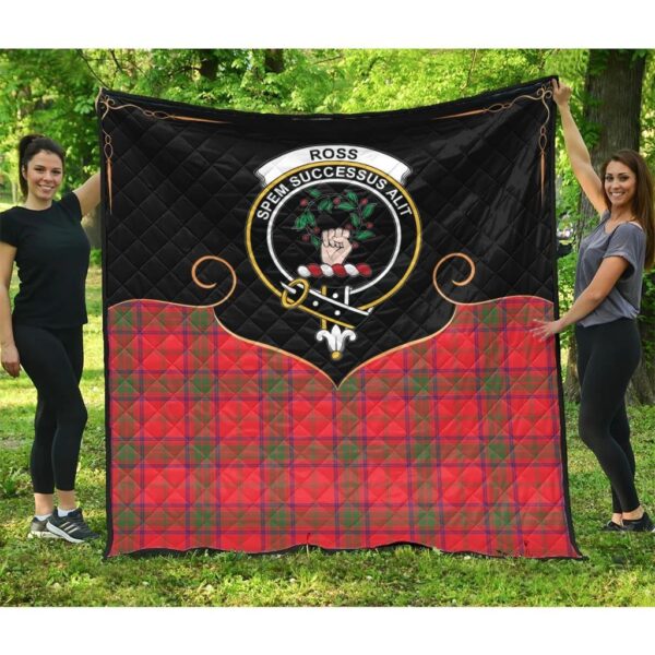 Ross Modern Clan Quilt, Scottish Tartan Ross Modern Clans Premium Quilt Cherish Style - Image 3