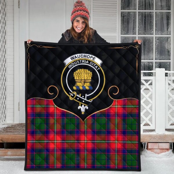 Wauchope Clan Quilt, Scottish Tartan Wauchope Clans Premium Quilt Cherish Style