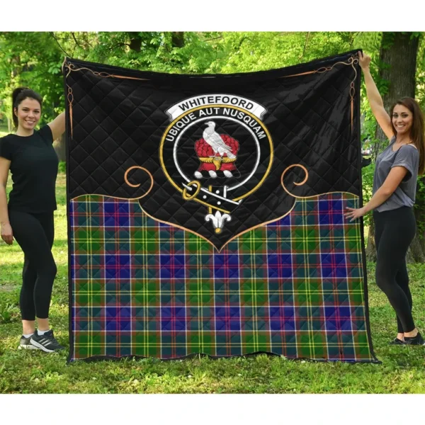 Whitefoord modern Clan Quilt, Scottish Tartan Whitefoord modern Clans Premium Quilt Cherish Style - Image 3