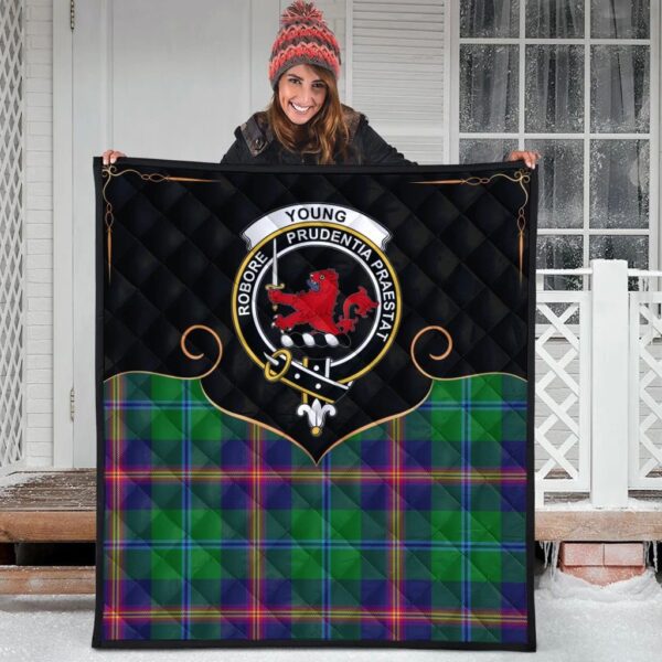 Young Modern Clan Quilt, Scottish Tartan Young Modern Clans Premium Quilt Cherish Style