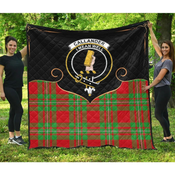 Callander Modern Clan Quilt, Scottish Tartan Callander Modern Clans Premium Quilt Cherish Style - Image 3