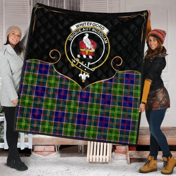 Whitefoord modern Clan Quilt, Scottish Tartan Whitefoord modern Clans Premium Quilt Cherish Style - Image 2